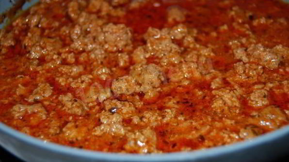 гречка с соусом болоньезе