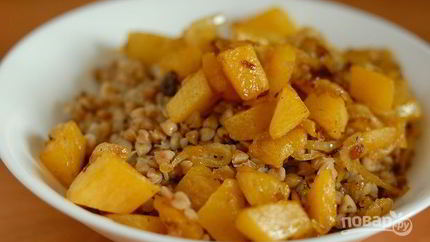 Гречка с сушеными грибами