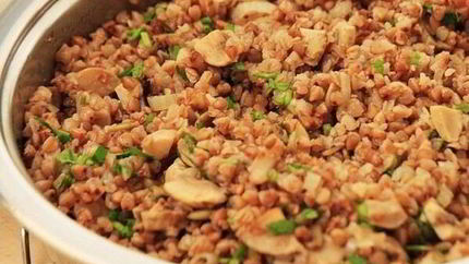 Гречка, запеченная с грибами