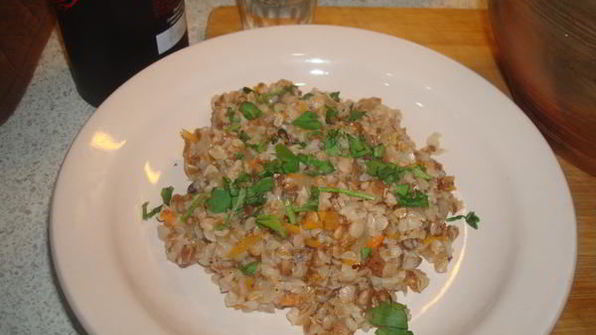 гречка запеченная в глиняном горшке