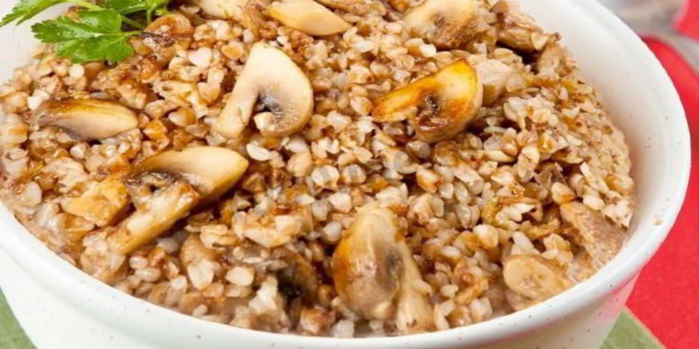 Рецепт гречневой каши с грибами в мультиварке