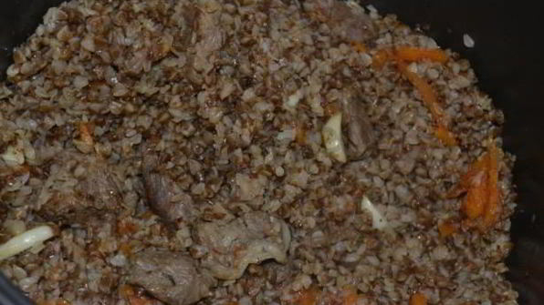 гречневая каша с мясом в мультиварке