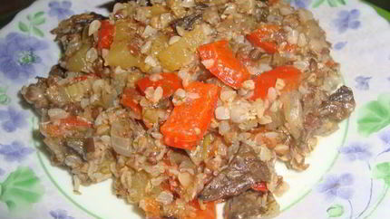 Гречневая каша с овощами