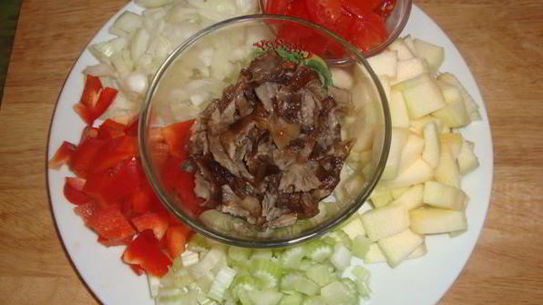 гречневая каша с овощами