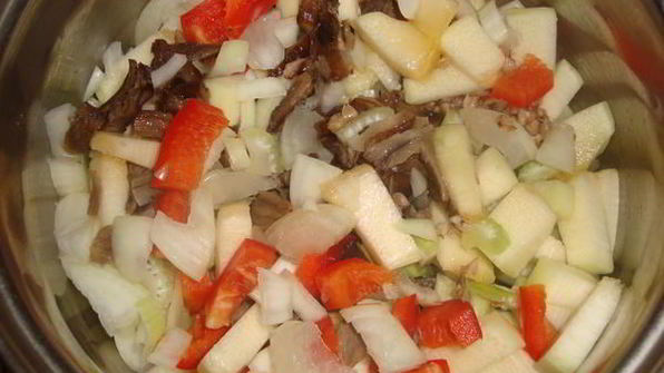 гречневая каша с овощами