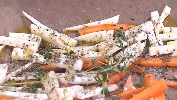 гречневая каша с запеченными овощами