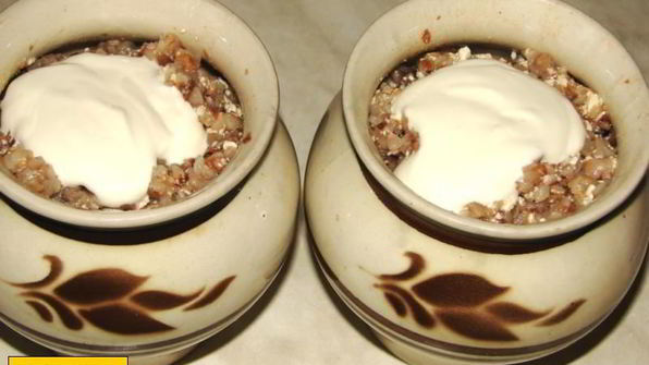 гречневый крупеник — каша из гречки в горшочке