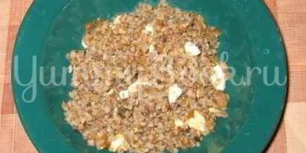 Рецепт каши гречневой с белыми грибами