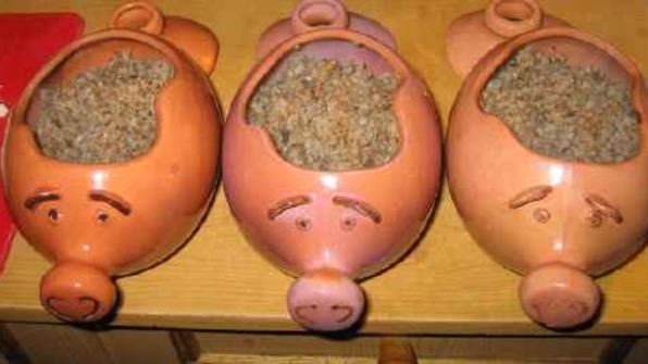 каша гречневая с белыми грибами