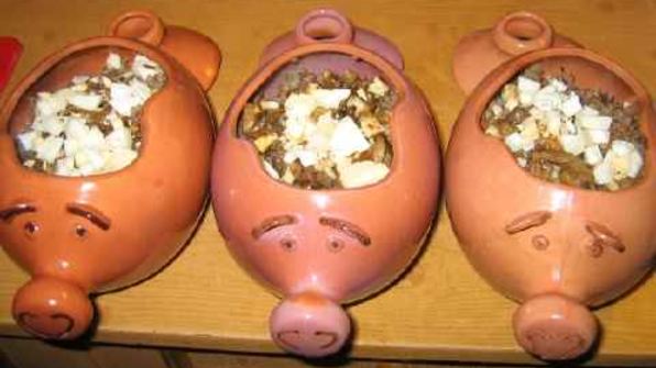 каша гречневая с белыми грибами