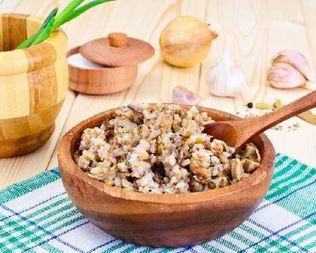 Каша гречневая с грибами