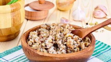Каша гречневая с грибами