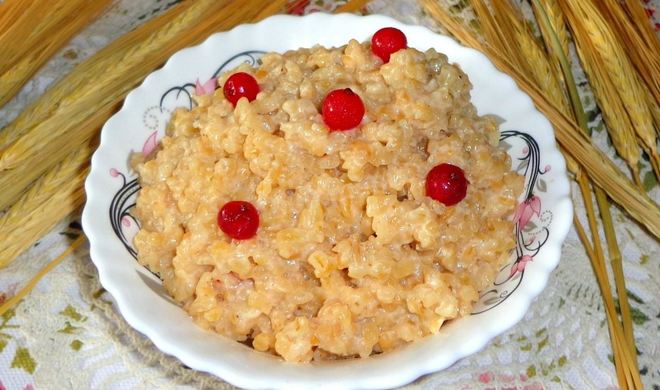 Каша из булгура на молоке