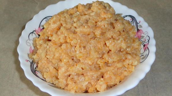 каша из булгура на молоке