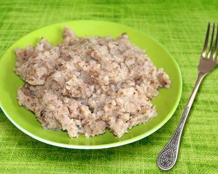 Каша из дробленой гречки с манкой