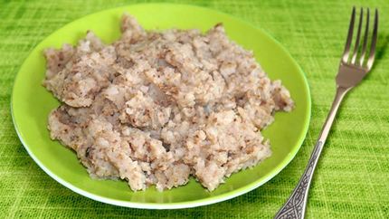 Каша из дробленой гречки с манкой