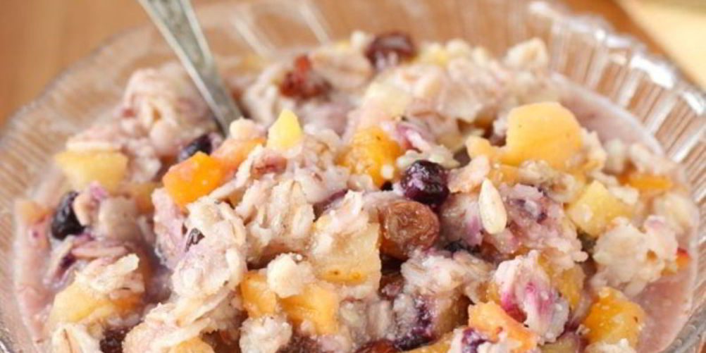 Рецепт каши на воде с сухофруктами