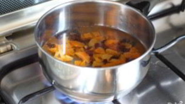 каша на воде с сухофруктами