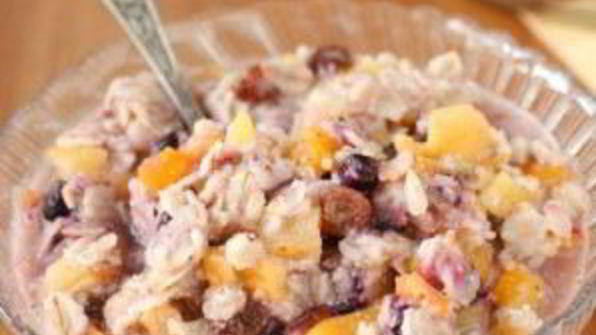 каша на воде с сухофруктами