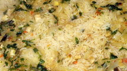 Каша рисовая с говядиной