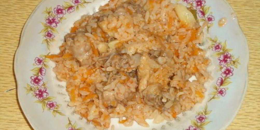 Рецепт каши рисовой с курицей на воде
