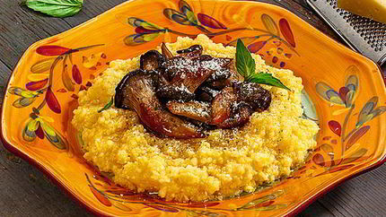 Мамалыга с грибами