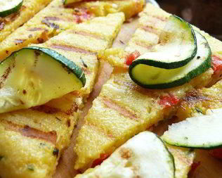 Полента с кабачками