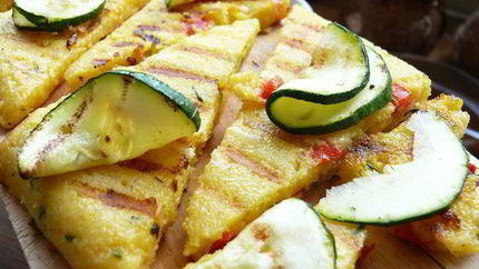 Полента с кабачками