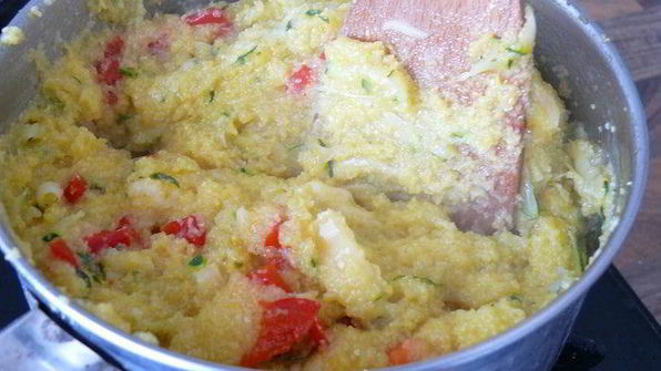 полента с кабачками