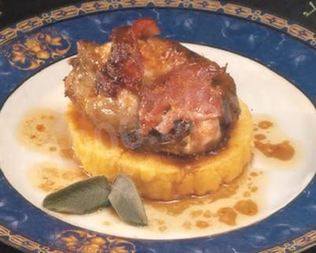 Полента с перепелами