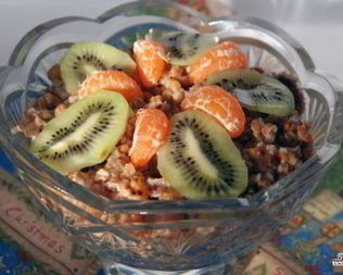 Кутья с апельсинами