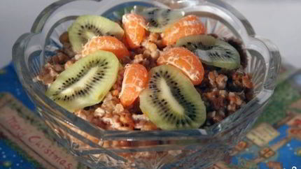 Кутья с апельсинами