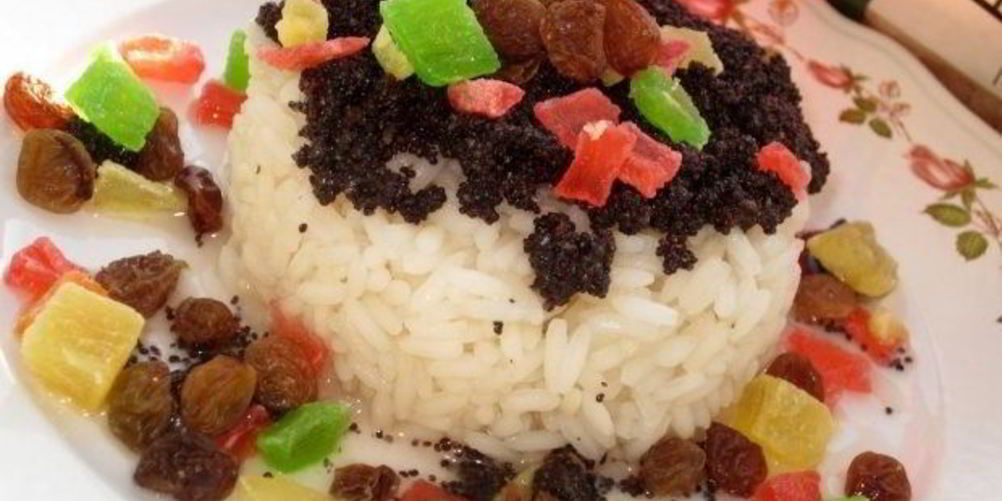 Рецепт кутьи с рисом и изюмом