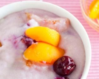 Манная каша с фруктами в мультиварке