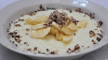 Манная каша с шоколадом