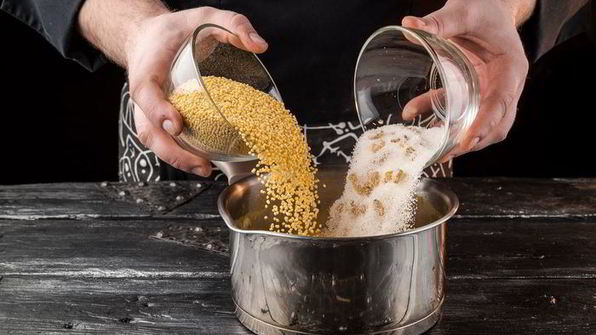 молочная каша ароматная тыква