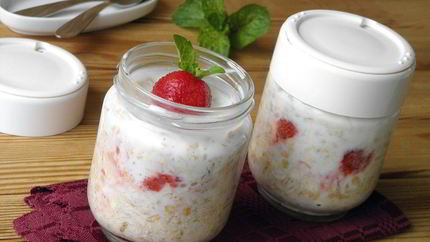 Ленивая овсянка в банке для похудения