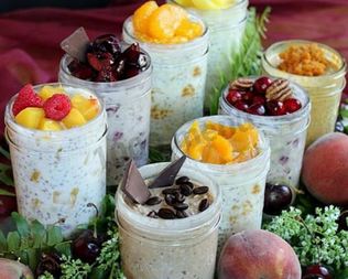 Ленивая овсянка в банке