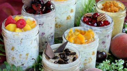 Ленивая овсянка в банке