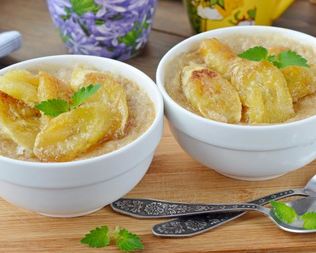 Овсяная каша с бананами
