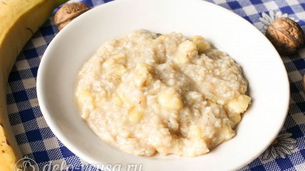 овсяная каша с бананом
