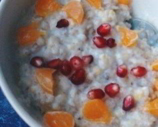 Овсяная каша с мандарином