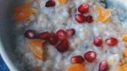 Овсяная каша с мандарином