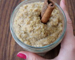 Овсяная каша с масалой и черным чаем