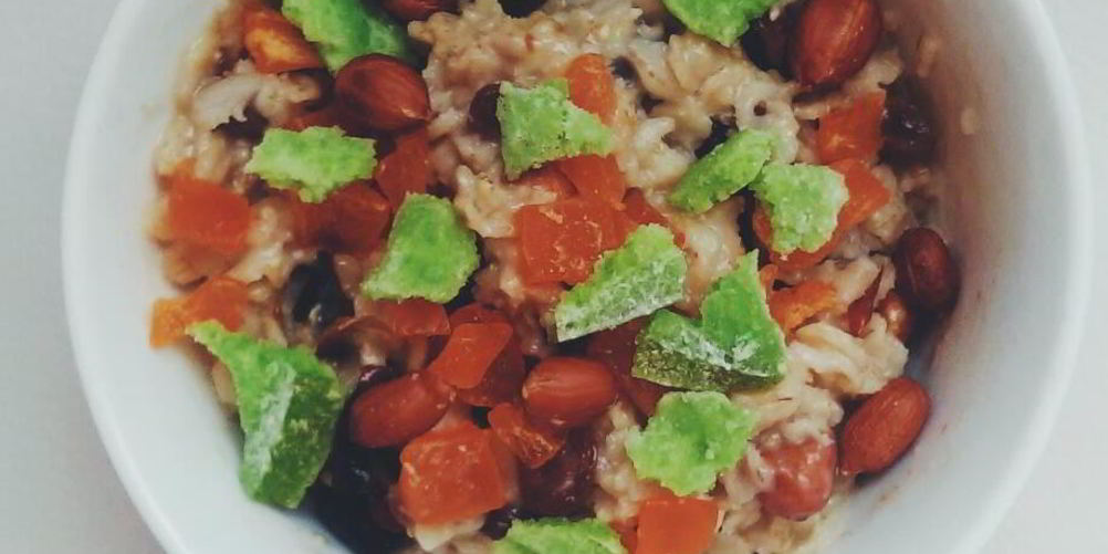 Рецепт овсяной каши с сухофруктами