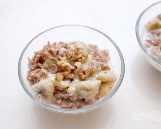 Овсянка с фруктами