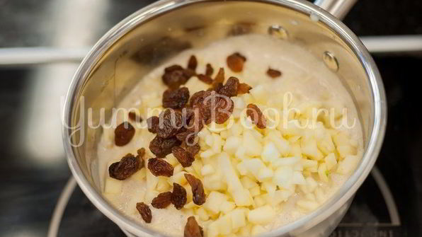 овсянка с сухофруктами и орехами