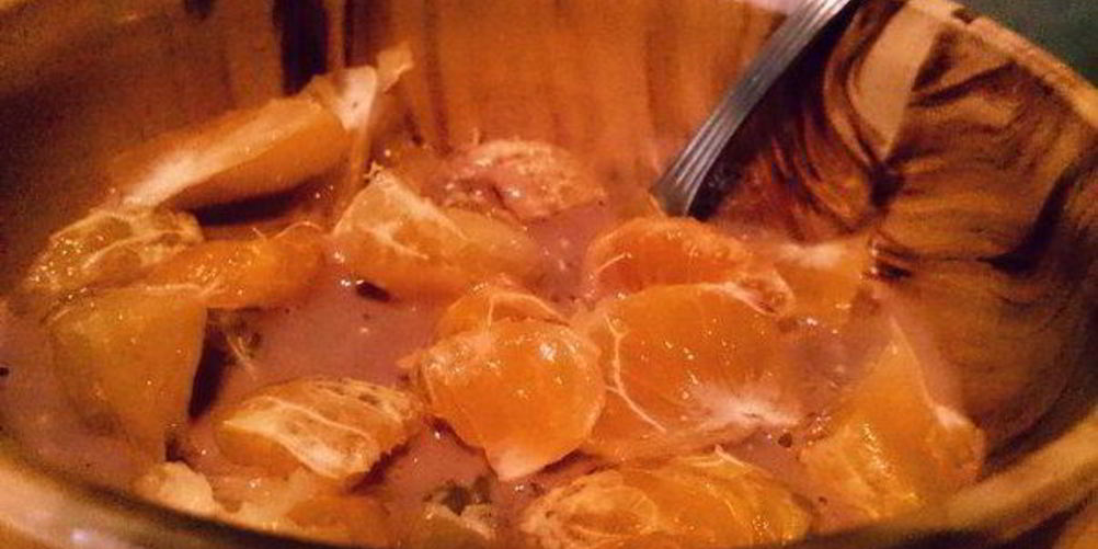 Рецепт шоколадной овсянки с фруктами