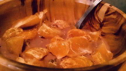 Шоколадная овсянка с фруктами