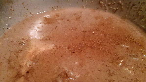 шоколадная овсянка с фруктами